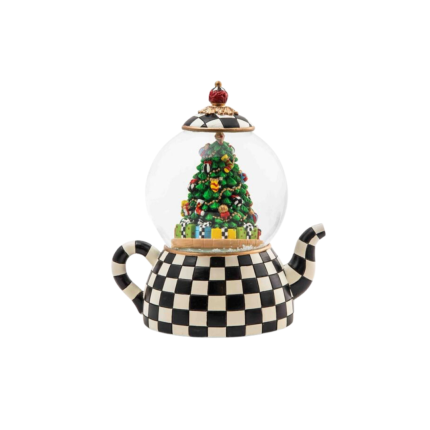 Courtly Teapot Snow Globe