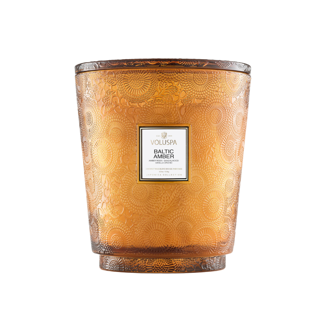 Baltic Amber 5 Wick Hearth Candle (2)